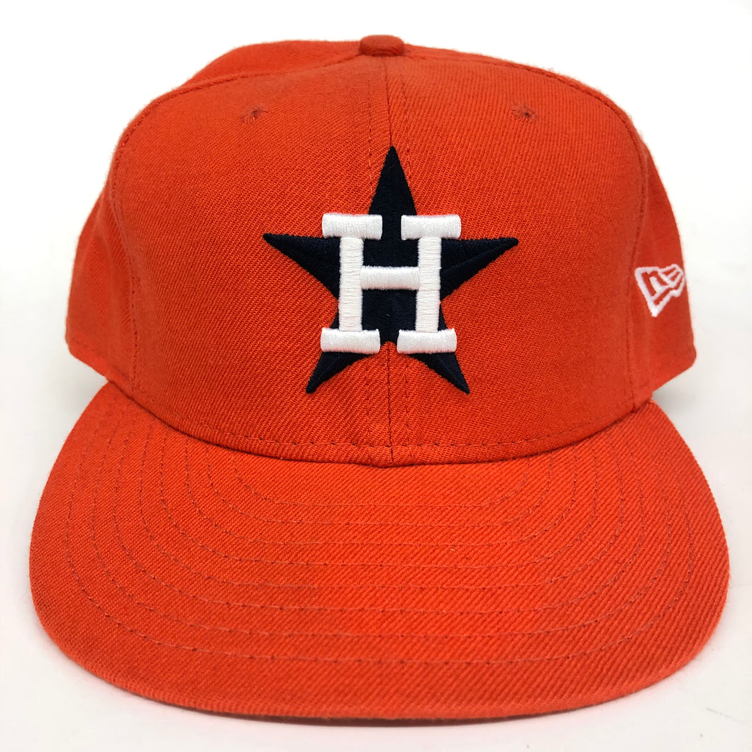 Houston Astros Brown Orange New Era Fitted Hat 7 5/8