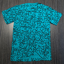 Load image into Gallery viewer, Mass Vintage MVabc Teal Patterned Shirt XS/S