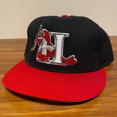 Vintage Hickory Crawdads Fitted Hat 7 5/8