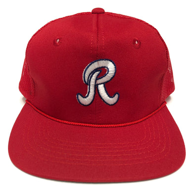 Vintage Rochester Red Wings Mesh Snapback Hat