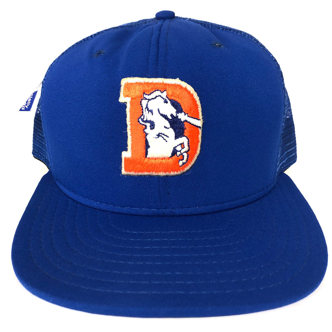 Vintage Denver Broncos Mesh Snapback Hat NWT