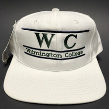 Load image into Gallery viewer, Vintage Wilmington College Split Bar Snapback Hat NWT